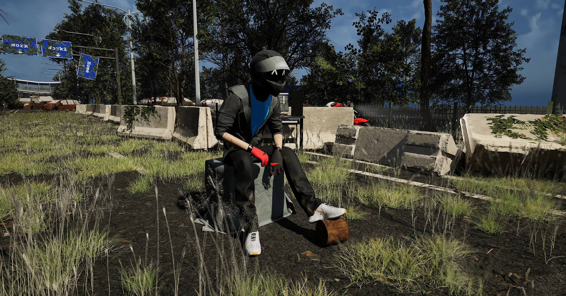 The scene assembled in Unreal Engine